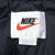 Vintage Nike Big Swoosh Black Windbreaker Jacket 1990S Size Medium Women