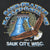 Sauk-Prairie Harley-Davidson back graphic with bald eagle, Wisconsin River, bridge, and trees