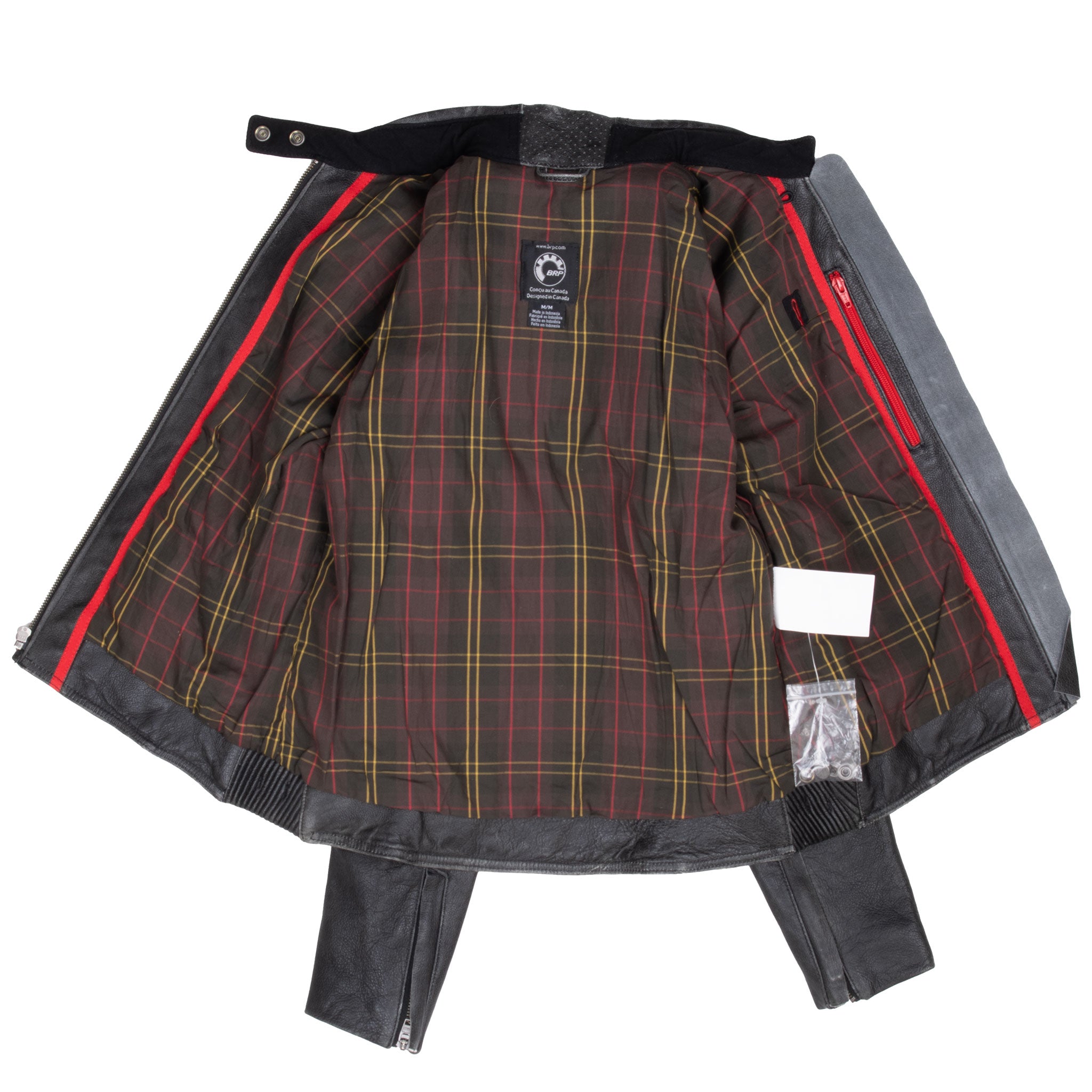 Brp Can-Am Spyder Warm Weather Leather Jacket Size Medium Woman Deadstock