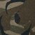 Close-up of dark Polo Ralph Lauren pony embroidery on camouflage fabric