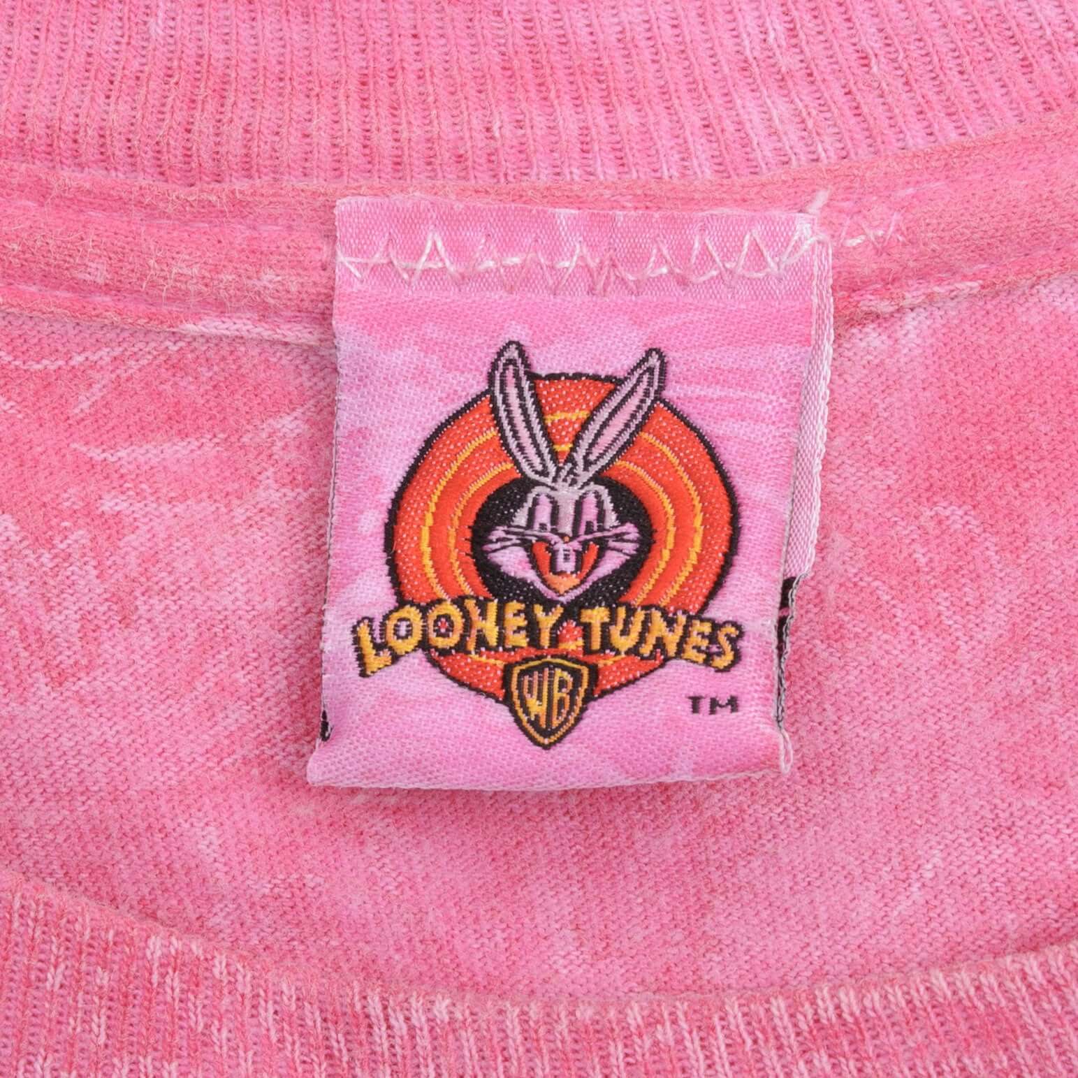 Vintage Looney Tunes Tweety Nobody Asked You Pink Flower Tee Shirt 1997 Size Large