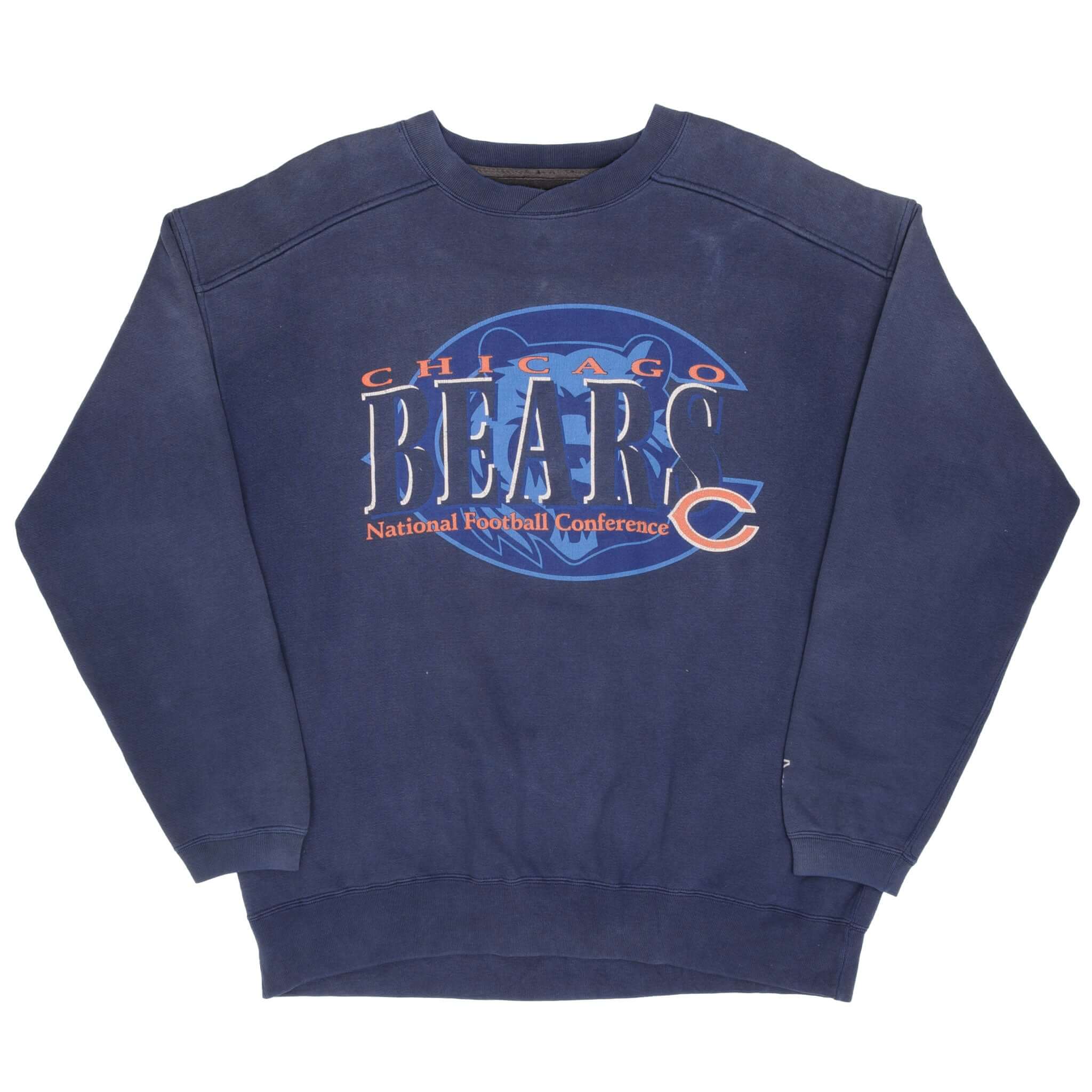 Vintage NFL Chicago Bears Starter Blue Sweatshirt 1990S Size Large