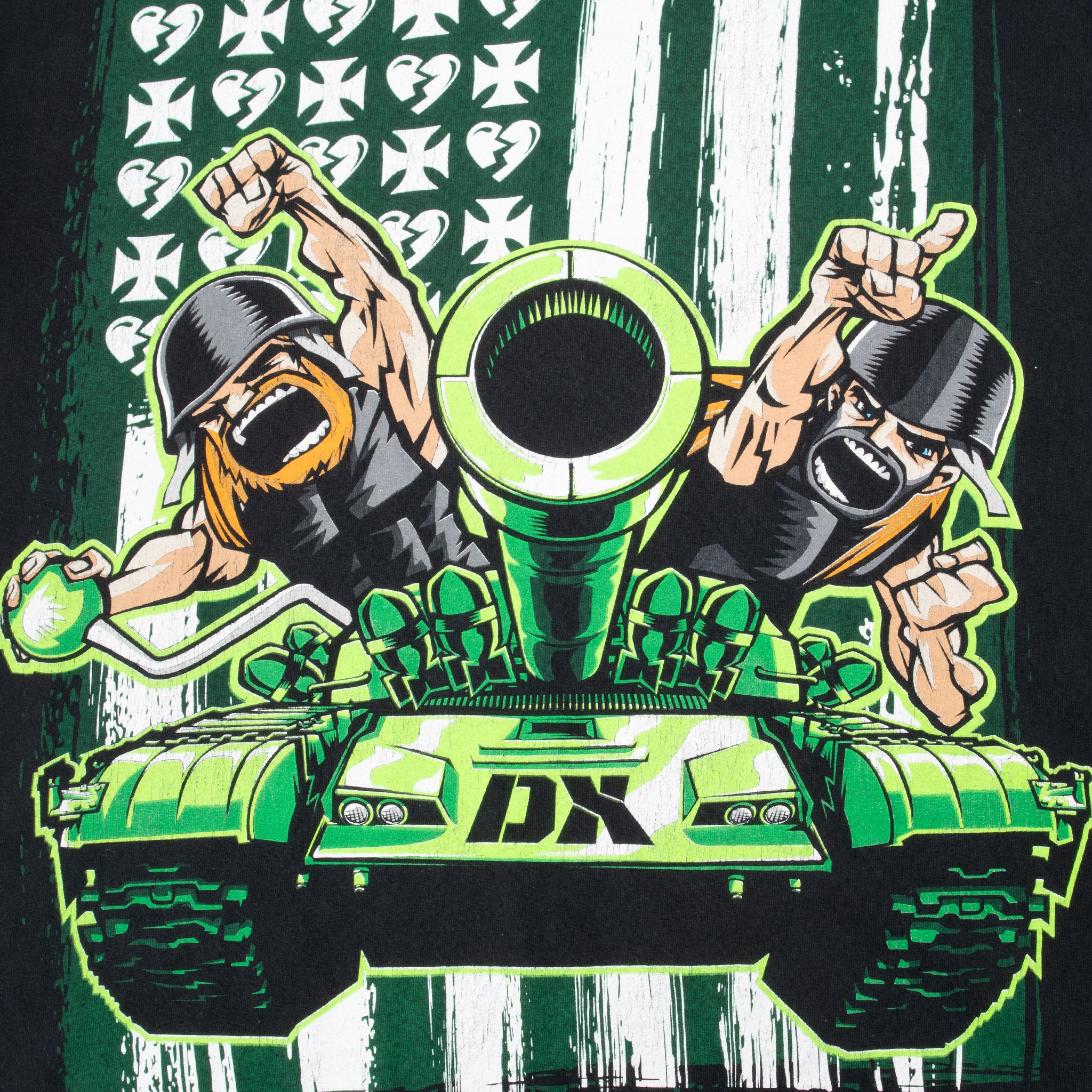 Vintage Wwe Wwf D Generation X Army Tee Shirt 2007 Size Large