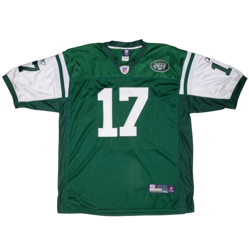 VINTAGE NFL NEW YORK JETS BURRESS #17 REEBOK JERSEY SIZE 54