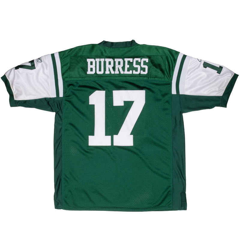 VINTAGE NFL NEW YORK JETS BURRESS #17 REEBOK JERSEY SIZE 54