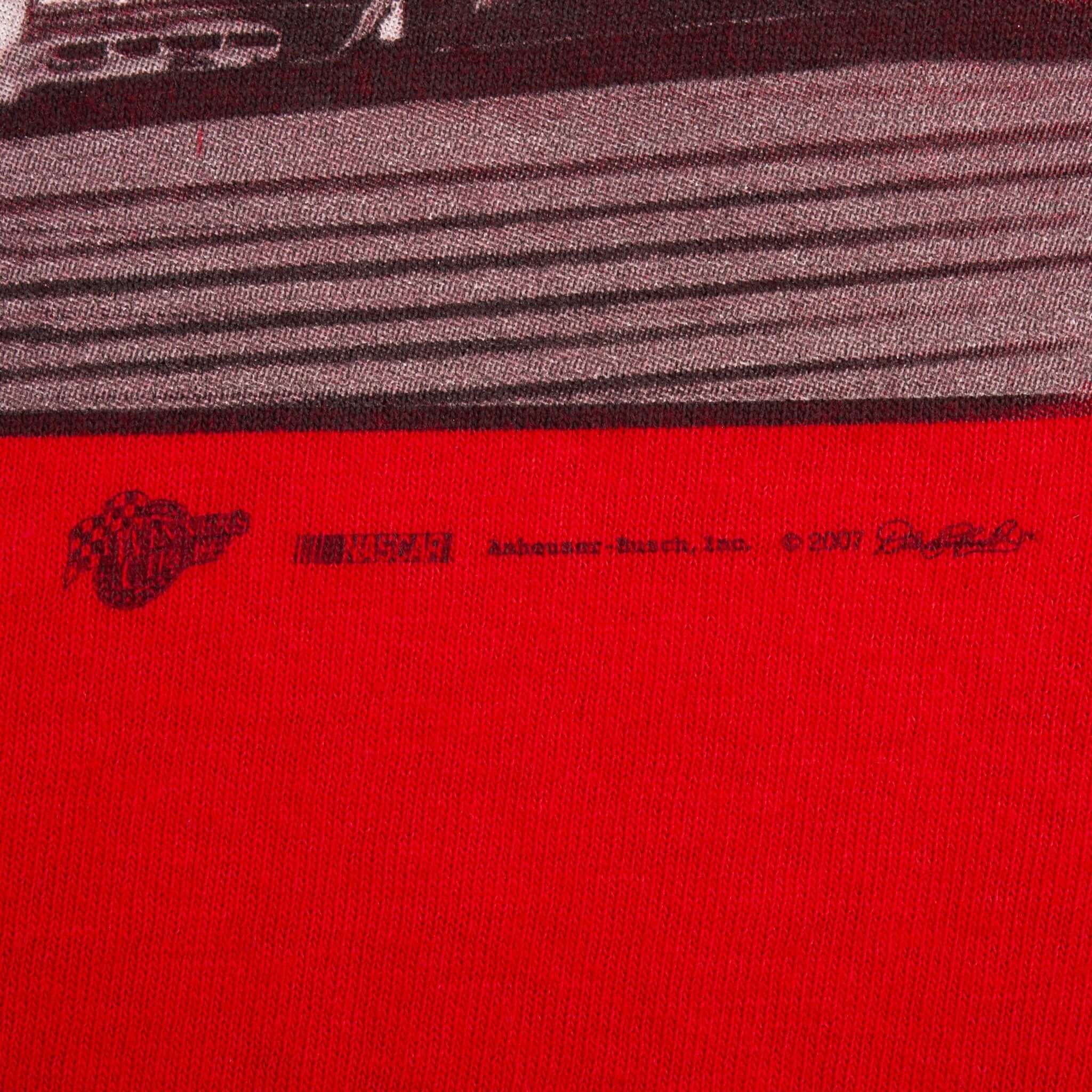 Vintage Nascar Dale Earnhardt Jr Budweiser Tee Shirt 2007 Size XL