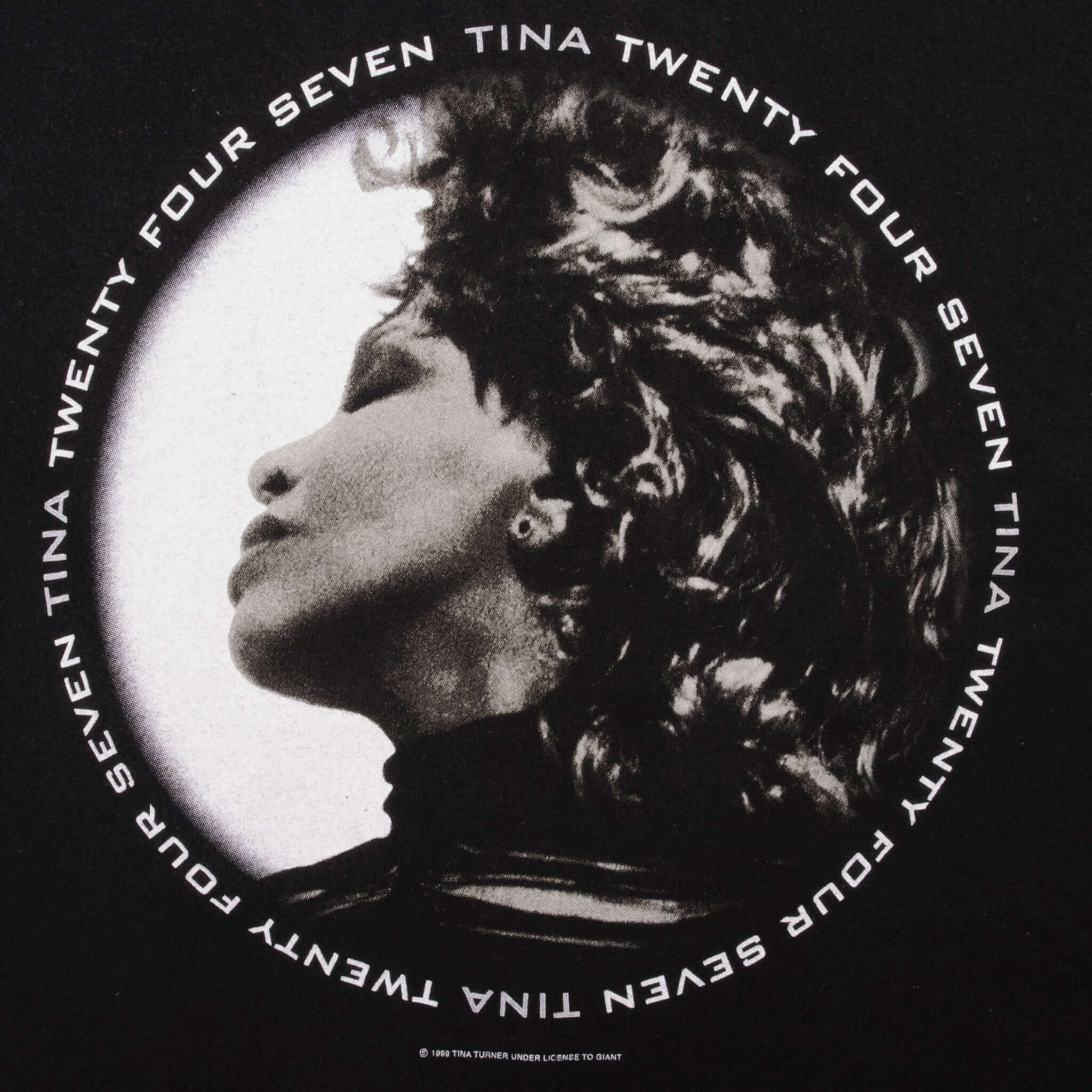 Vintage Tina Turner Twenty Four Seven Tour Giant Tee Shirt 2000 Size XL