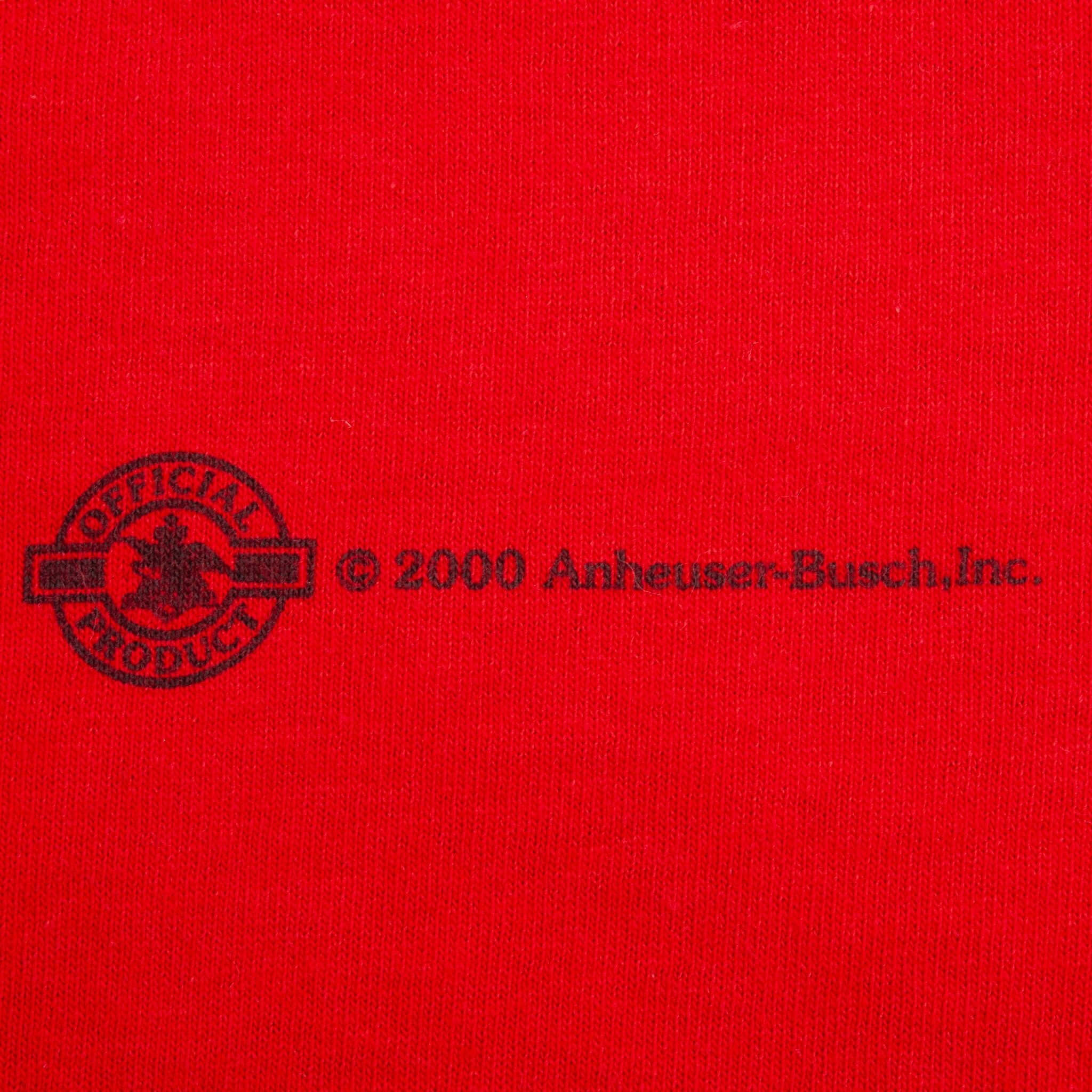 Vintage Nascar Dale Earnhardt Jr Bud King Of Beer 2000 Tee Shirt Size XL