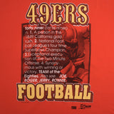 Vintage NFL San Francisco 49Ers Super Bowl Bound 1987 Salem Sportswear Tee Shirt Size Large Made In USA With Single Stitch Sleeves