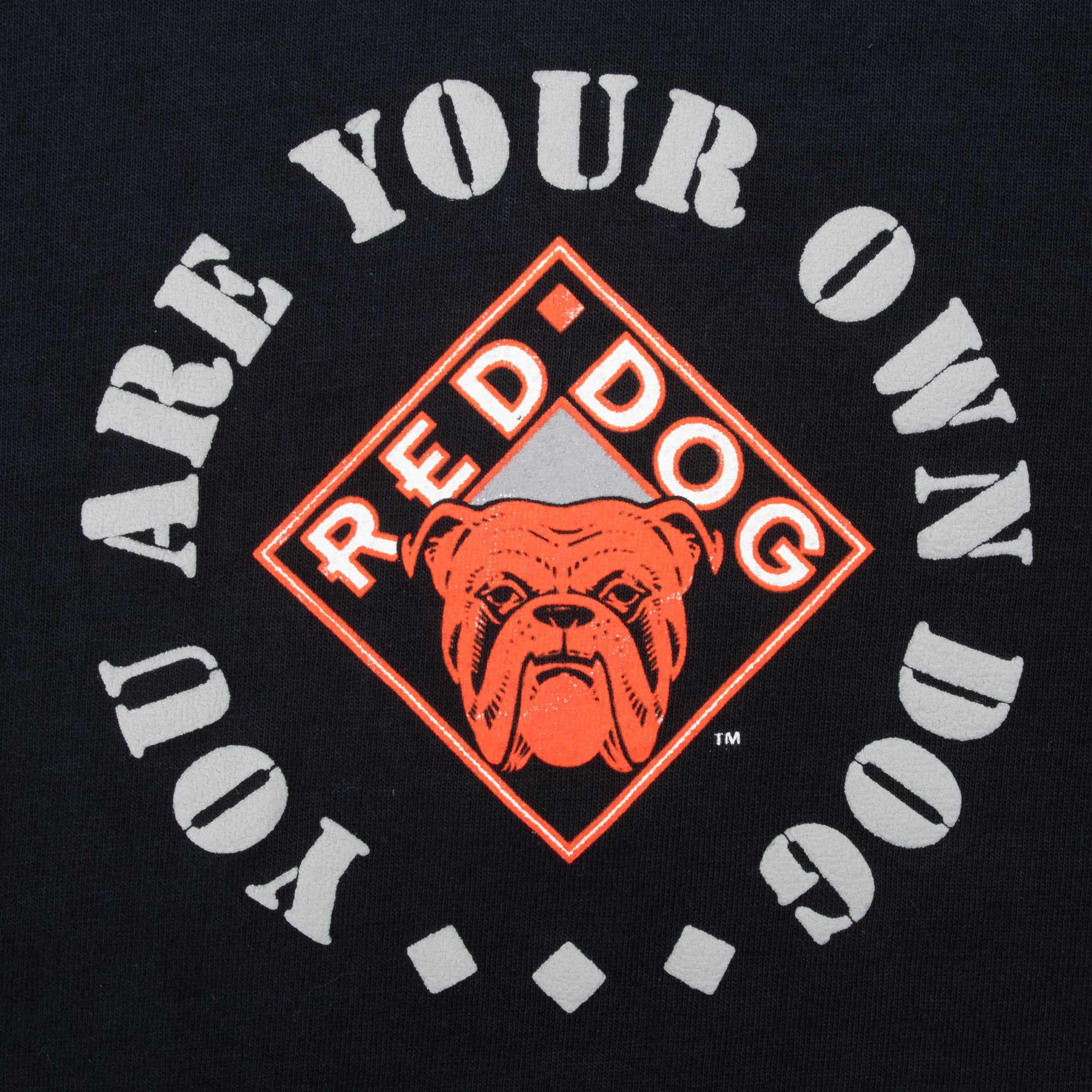 Vintage Red Dog You Are Your Own Dog Tee Shirt 1995 Size Large Made In Usa With Single Stitch Sleeves
