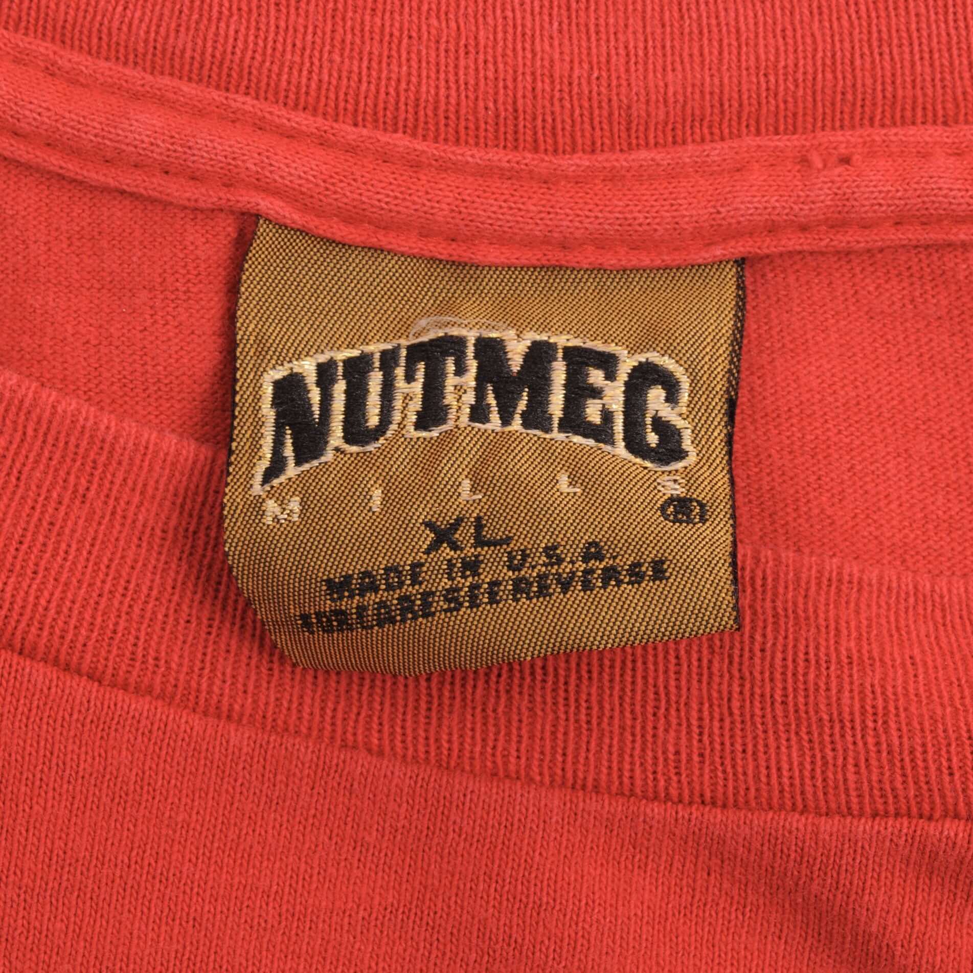 Vintage NFL Kansas City Chiefs You want a piece of this Get In Line 1994 Tee Shirt Size XL Made In USA With Single Stitch Sleeves