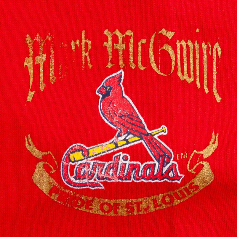 Vintage Mlb St Louis Cardinals Mark Mcgwire Home Run Record 1998 Tee Shirt Medium