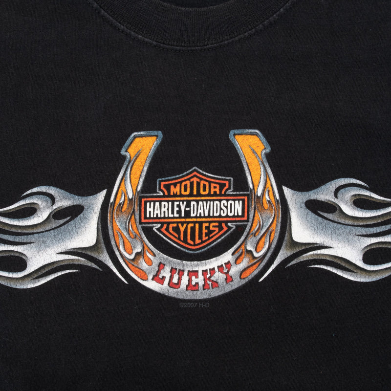 Vintage Harley Davidson Malaga Spain Tee Shirt 2007 Size Small Made In Usa