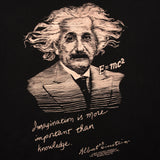 Vintage All Over Print Albert Einstein Imagination is more important than knowledge 1990S Tee Shirt Size XL Made In USA