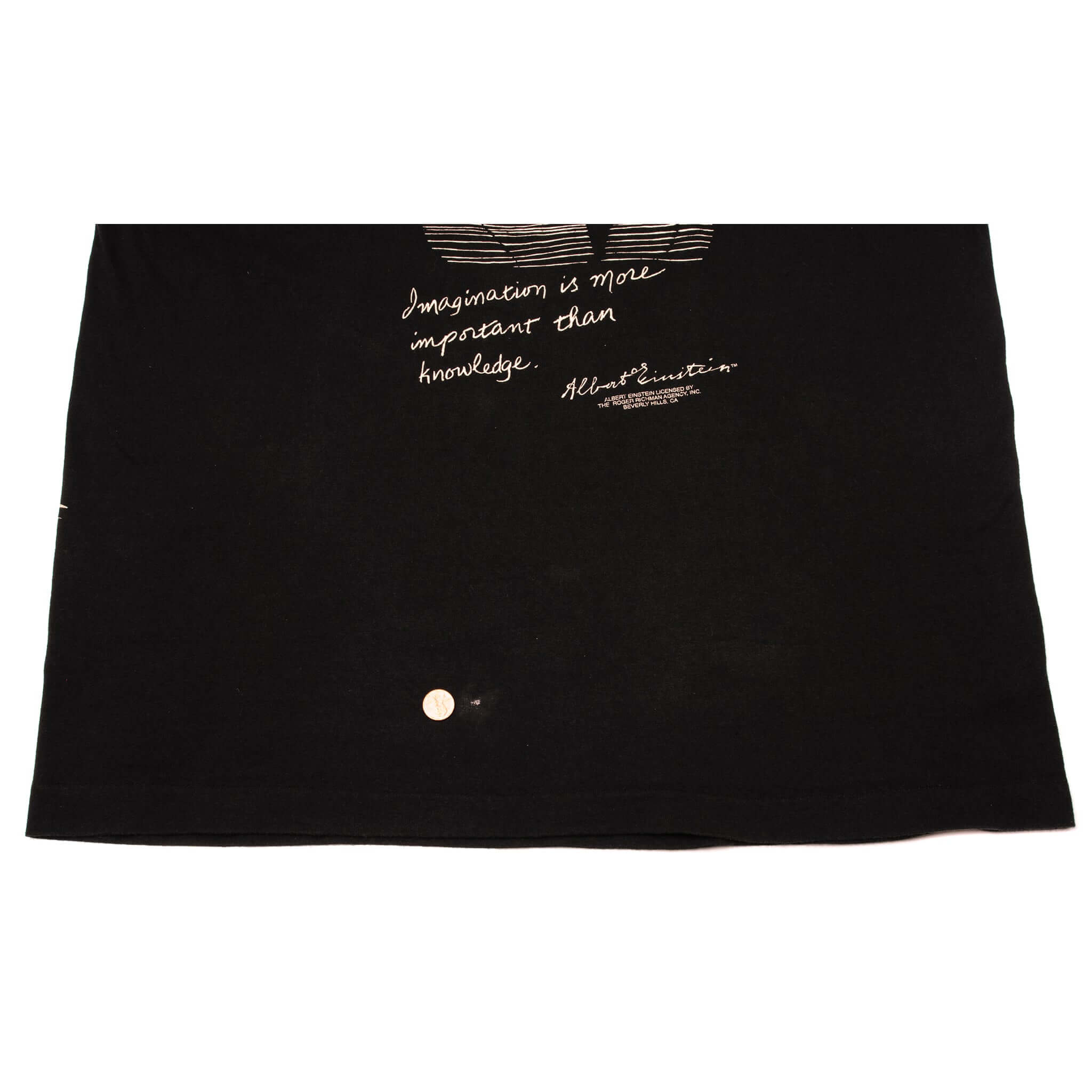 VINTAGE ALL OVER PRINT ALBERT EINSTEIN 1990S TEE SHIRT SIZE XL MADE IN USA