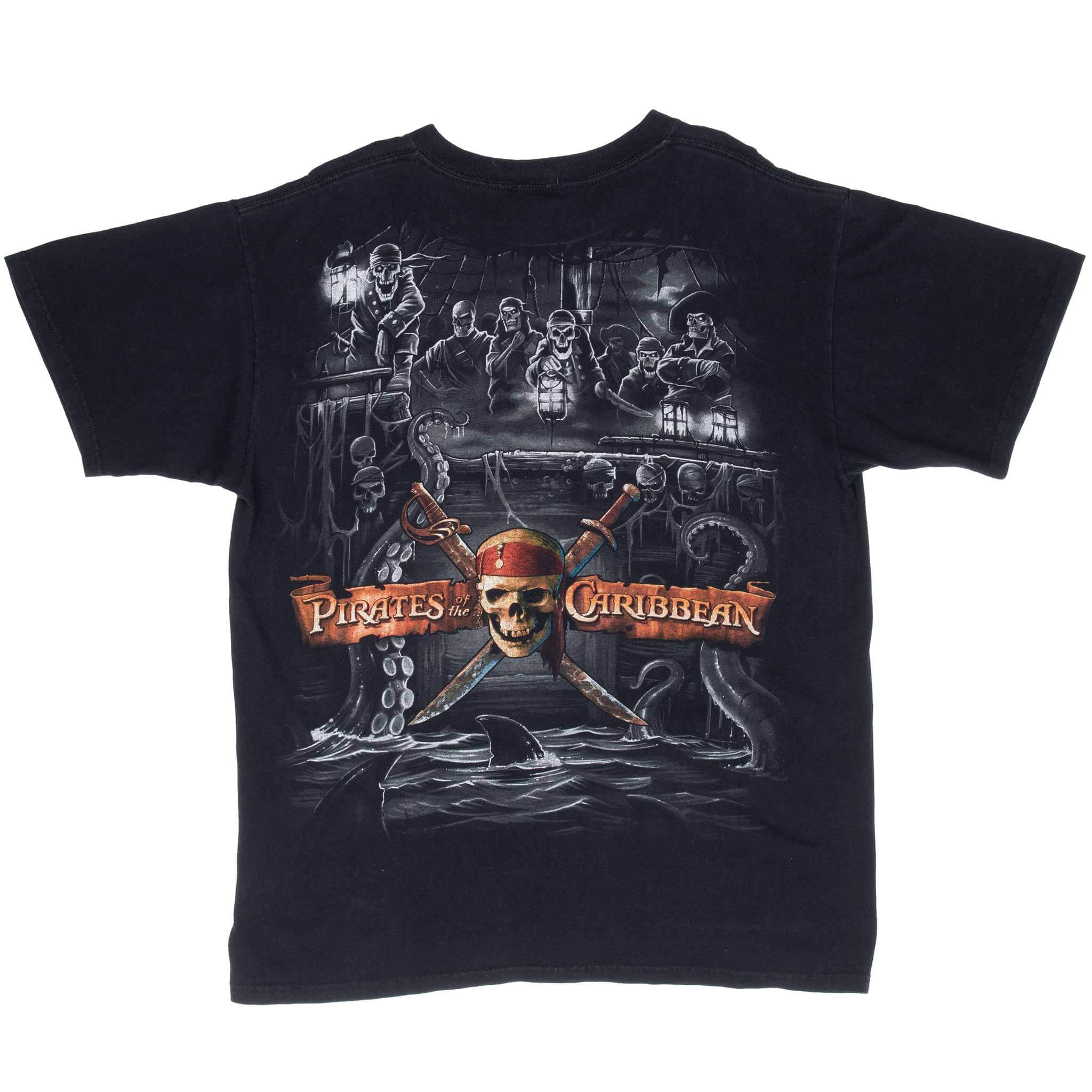 Vintage Pirates Of The Caribbean Disney Tee Shirt 2000S Size Large