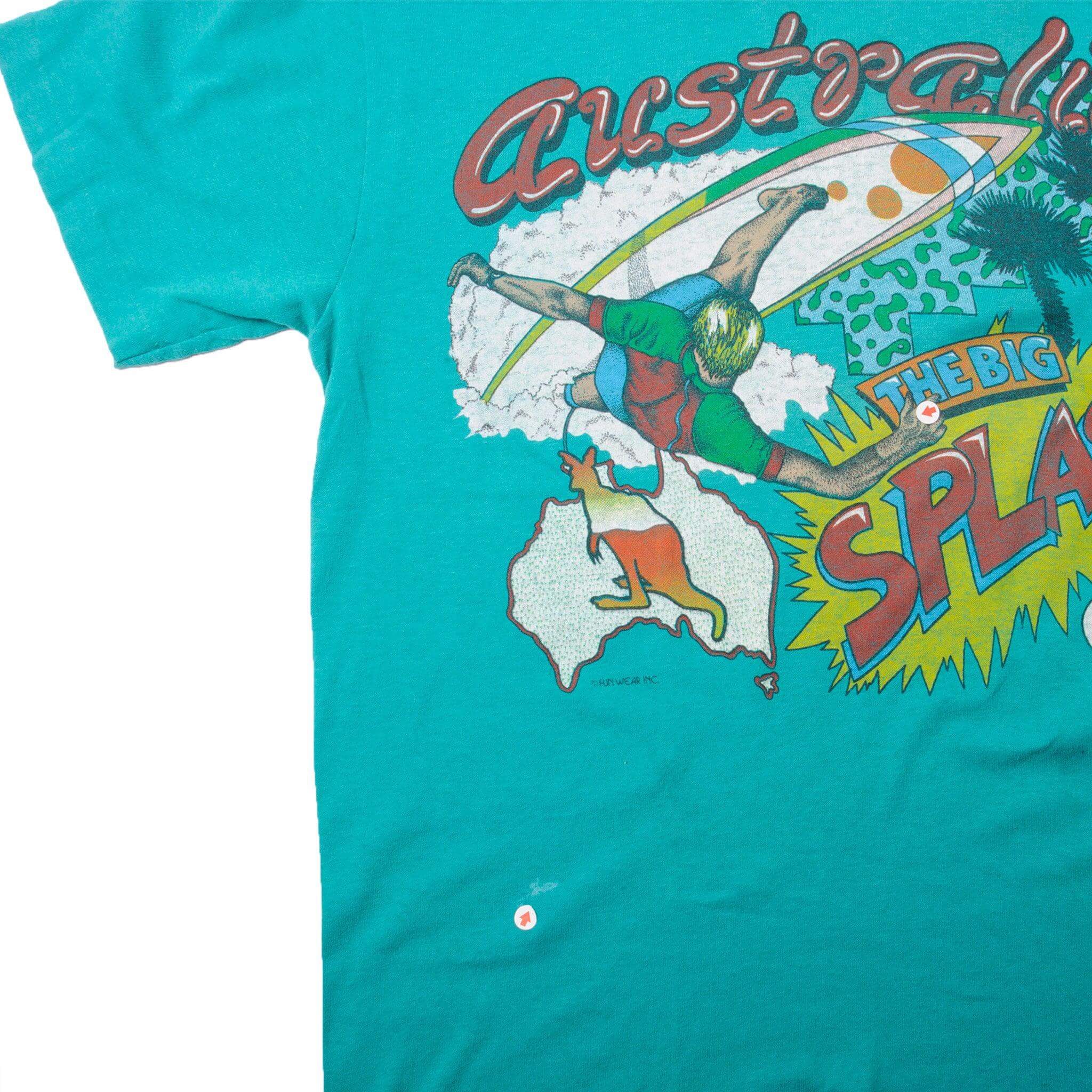 VINTAGE SURFING AUSTRALIA SURF TEE SHIRT 1990S SIZE MEDIUM