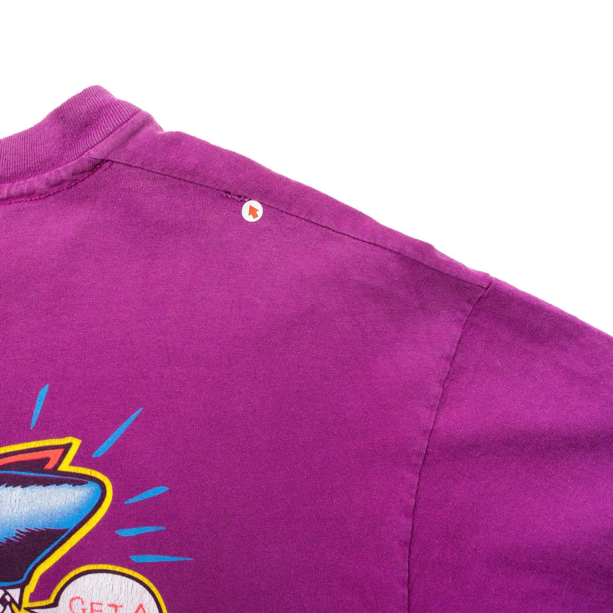 Vintage Purple Maui and Sons Get a Grip Reality  Tee Shirt 1994 Size XLarge Made In USA with single stitch sleeves.