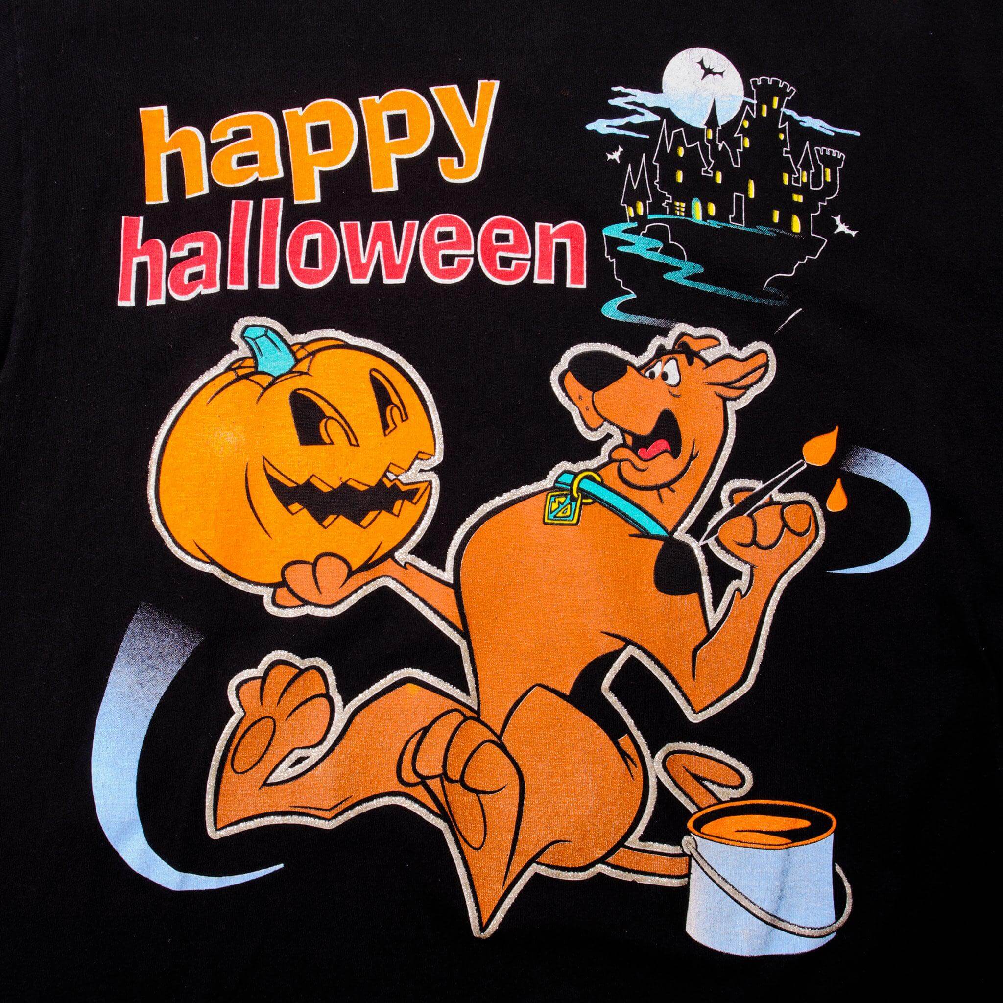 Vintage Happy Halloween Scooby-Doo  Tee Shirt 2001 Size Large