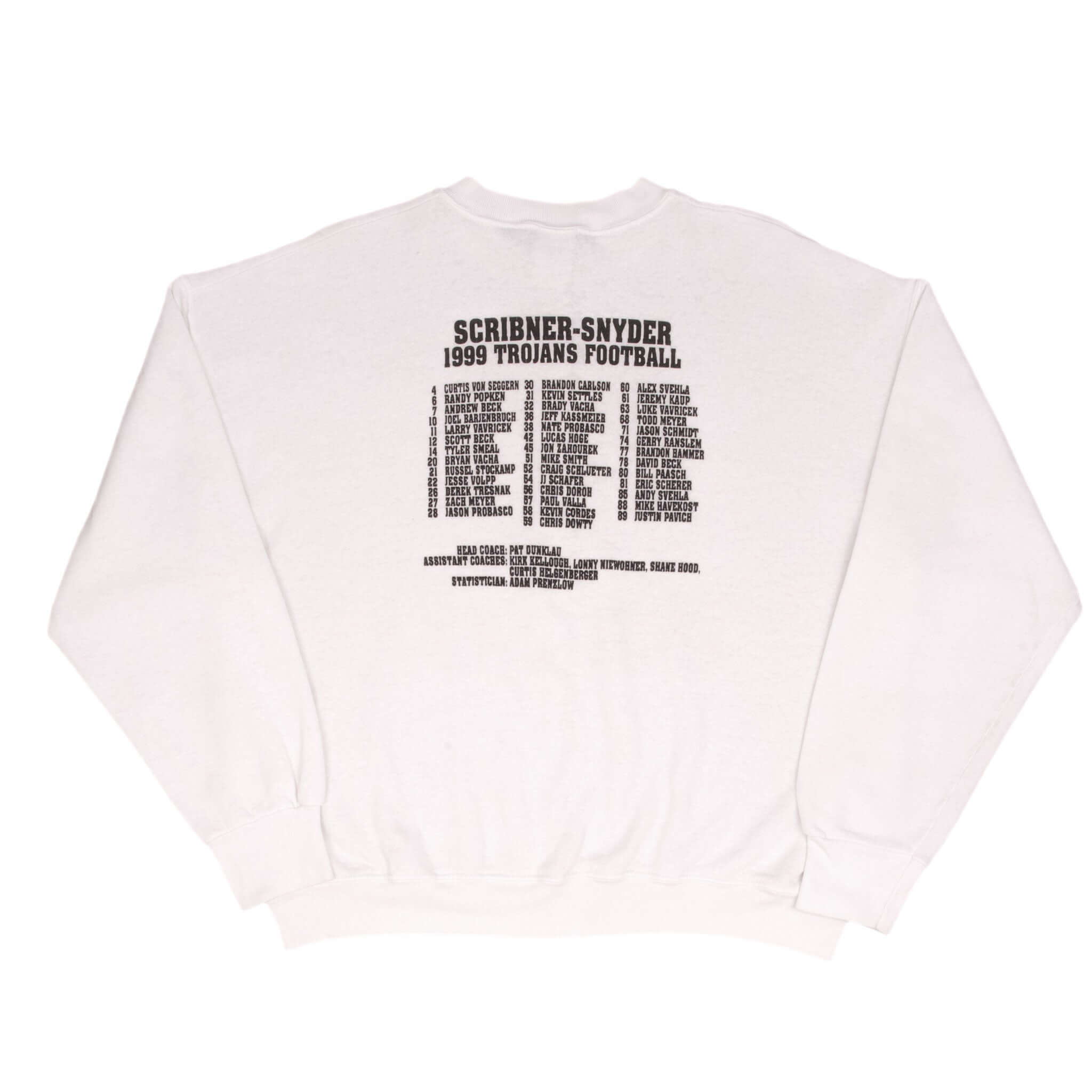 Vintage Ncaa Nebraska State Scriber Snider Football Playoff 1999 Sweatshirt Size XL