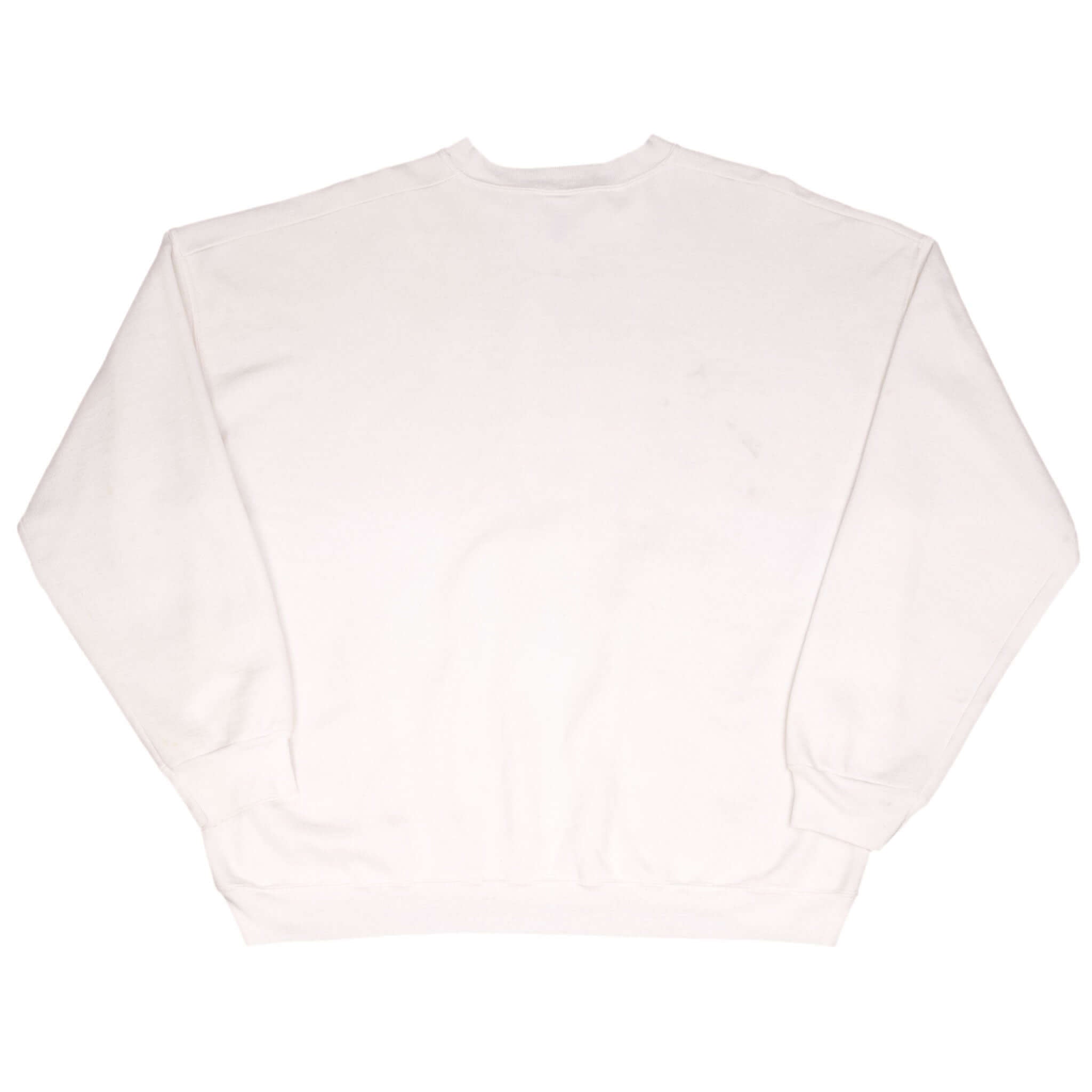 Vintage NCAA Unlv Las Vegas Running Rebels White Sweatshirt 1990S Size 2XL Made In USA