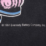 Vintage Energizer Bunny Nothing Lasts Longer 1991 Advertisement Tee Shirt Size Small With Single Stitch Sleeves