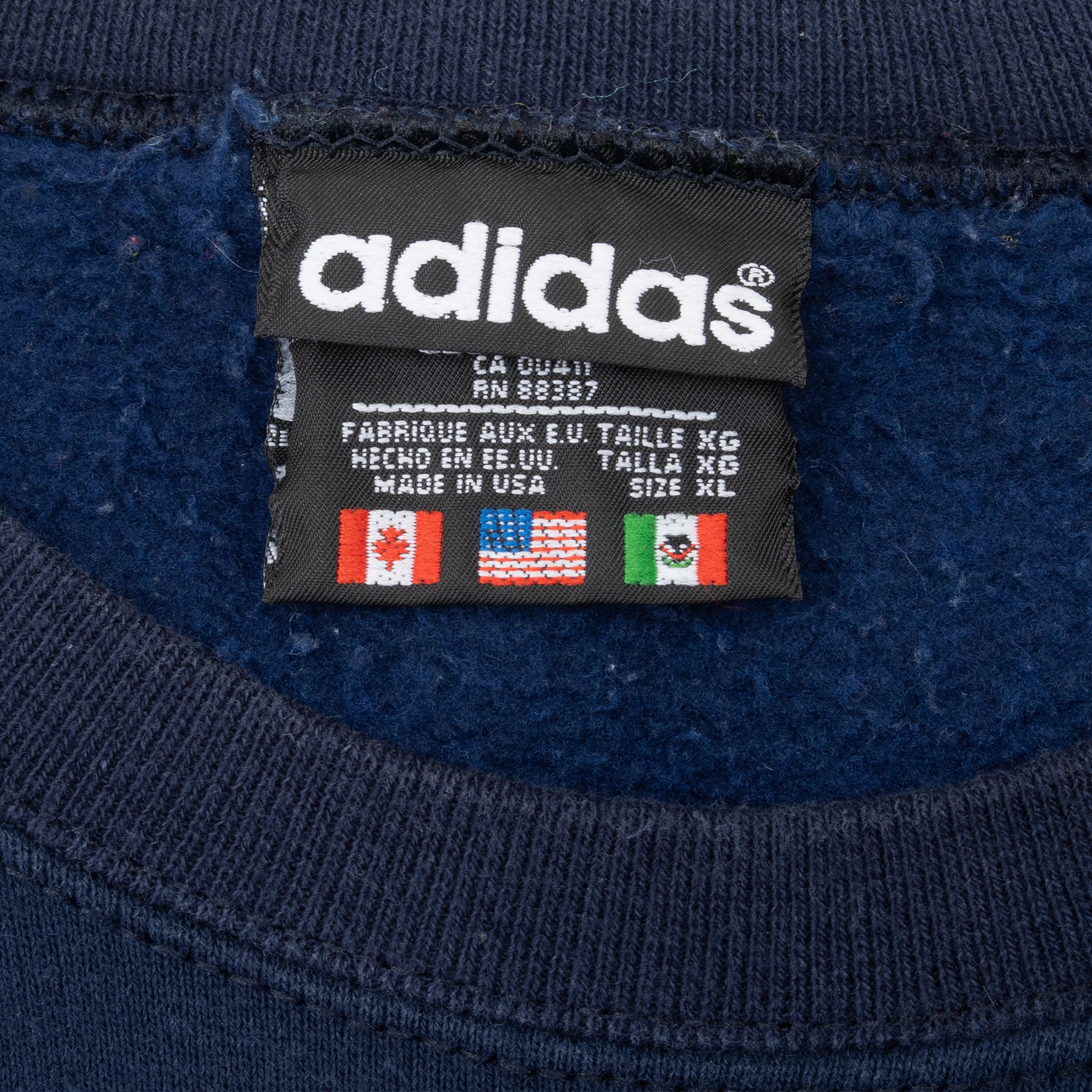 Vintage Adidas Downeast Outfitters 1994 Sweatshirt Size XL Made In Usa