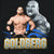 Close-up of front graphic with two Goldberg portraits, blue accents, and gold name lettering