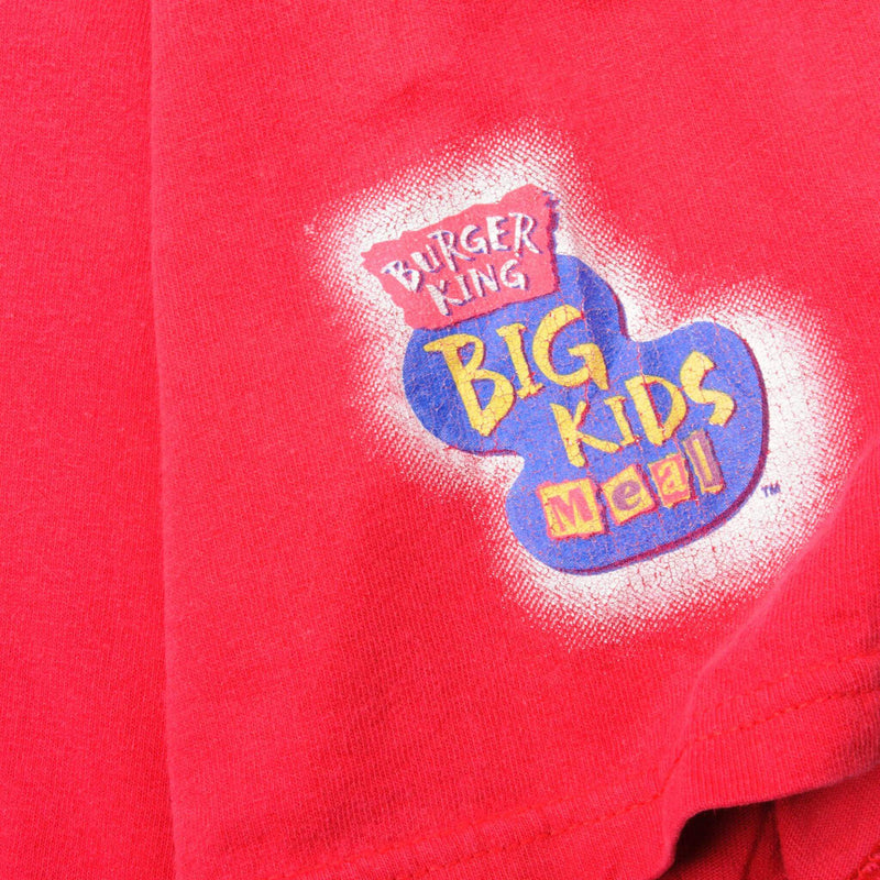 Vintage Pink Nintendo Pokemon With Pikachu From Burger King Big Kids Meal 1990s T-Shirt Size XXL