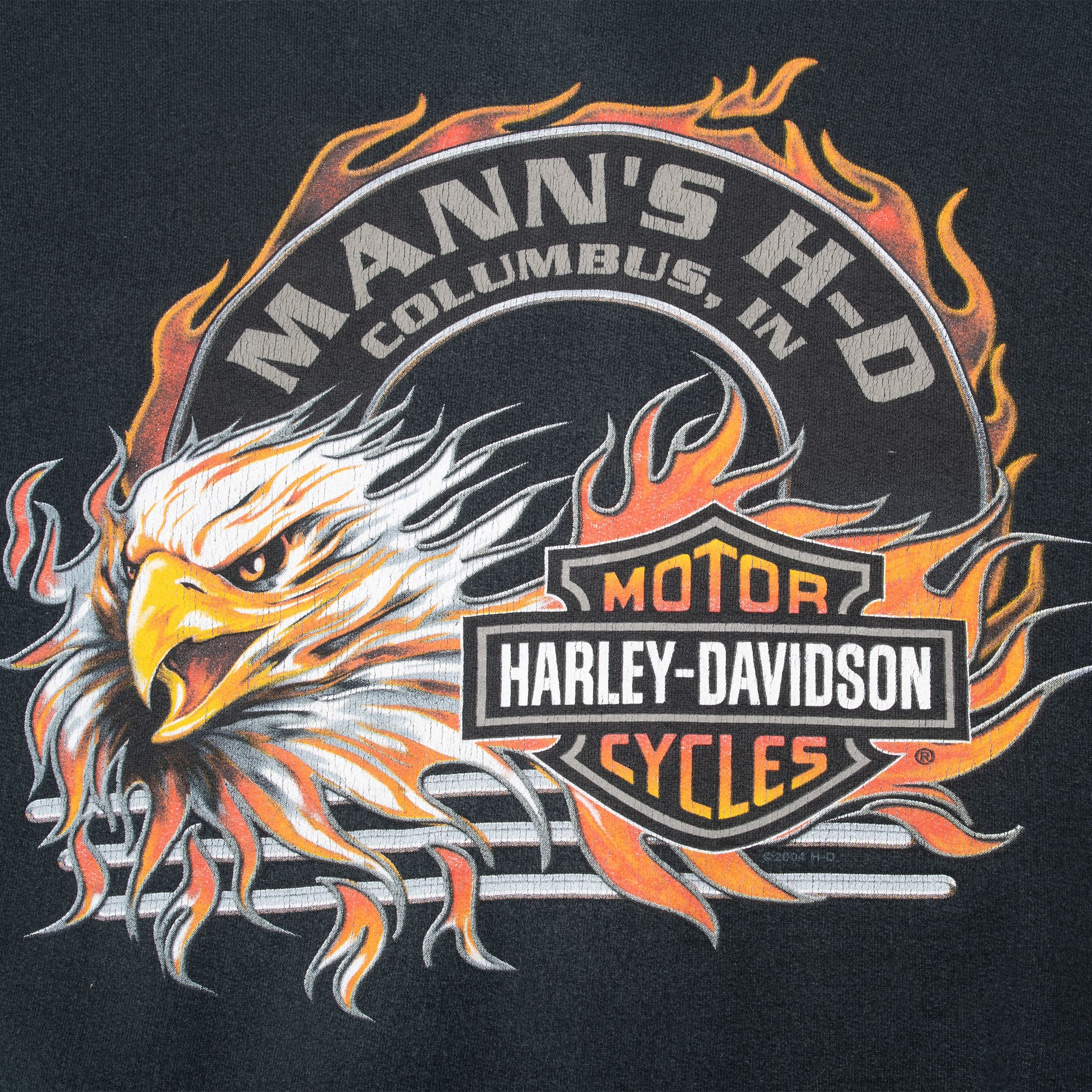 Vintage Harley Davidson Columbus Indiana Sweatshirt 2000 Size Medium