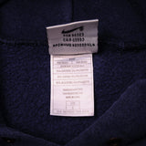 VINTAGE NIKE BLUE MIDDLE SWOOSH HOODIE SWEATSHIRT 1990S SIZE LARGE MADE IN USA