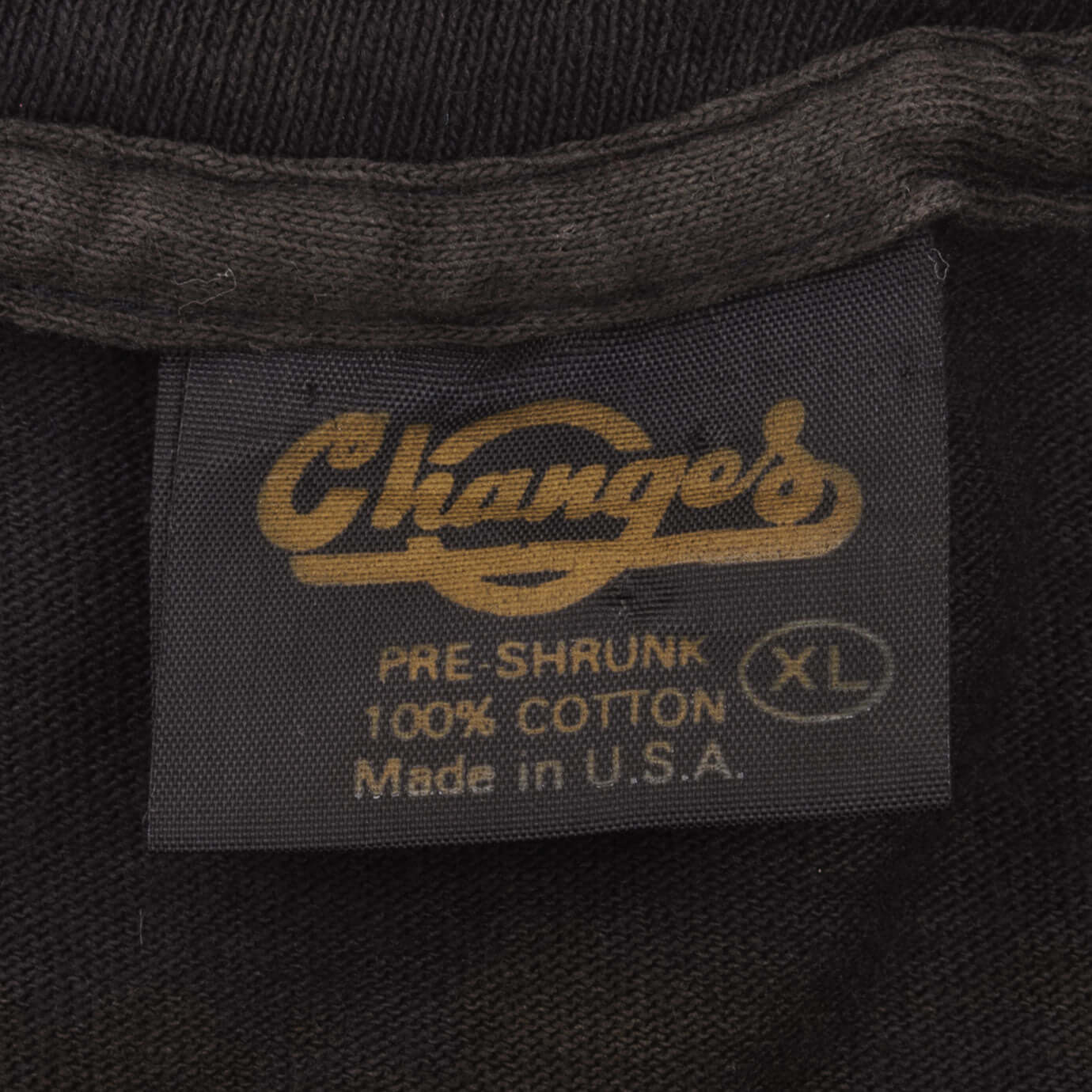 Vintage Dc Comics Batman Emblem Distressed Tee Shirt 1986 Size XL Made In USA With Single Stitch Sleeves.