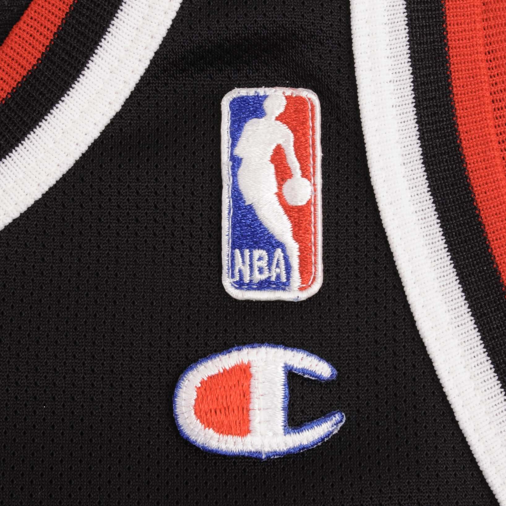 Vintage Champion NBA Chicago Bulls Michael Jordan Black Jersey 1990S Size 36 Made In USA