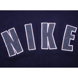 VINTAGE NIKE BLUE MIDDLE SWOOSH HOODIE SWEATSHIRT 1990S SIZE LARGE MADE IN USA