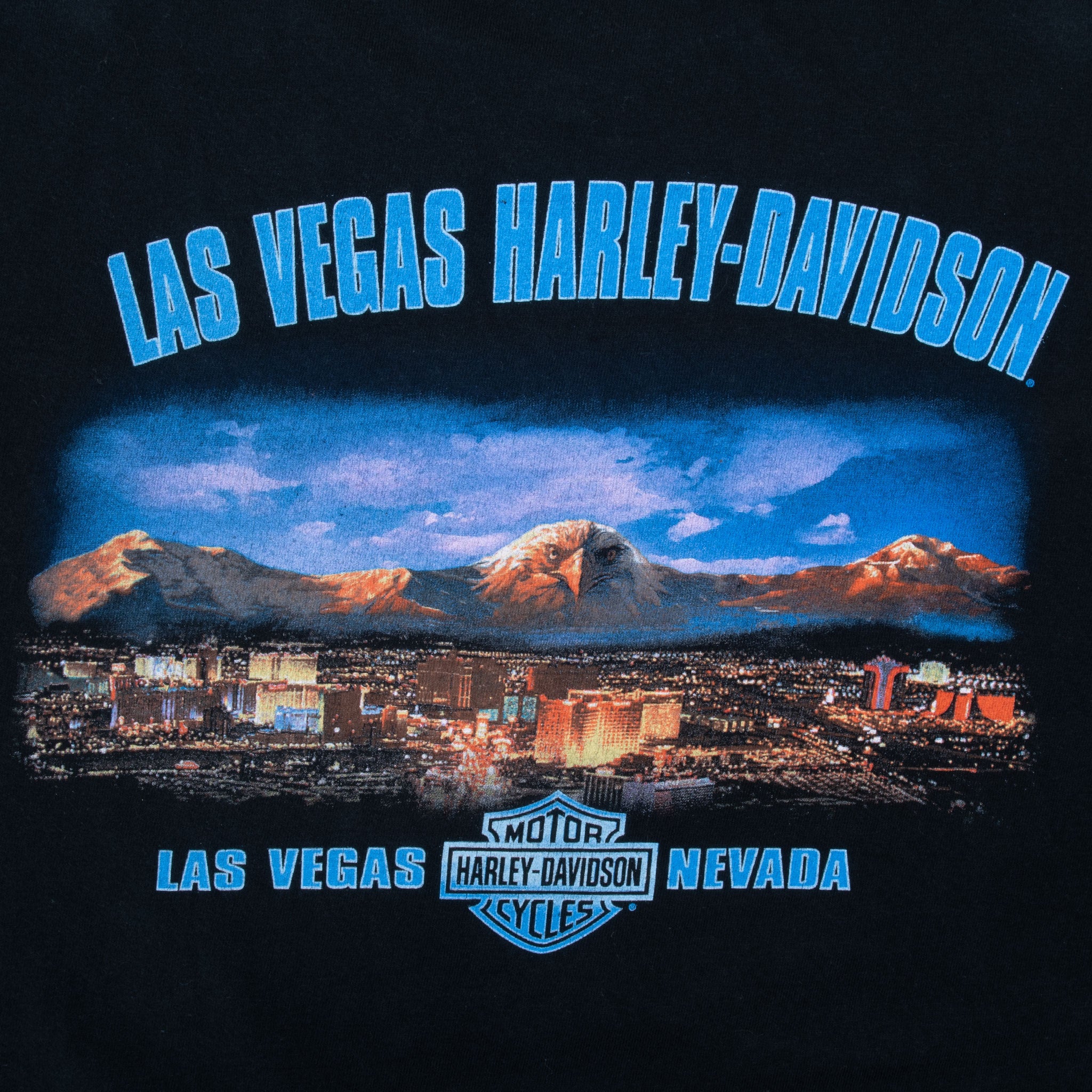 Vintage Harley Davidson Las Vegas Tee Shirt 1990S Size Large Made In Usa