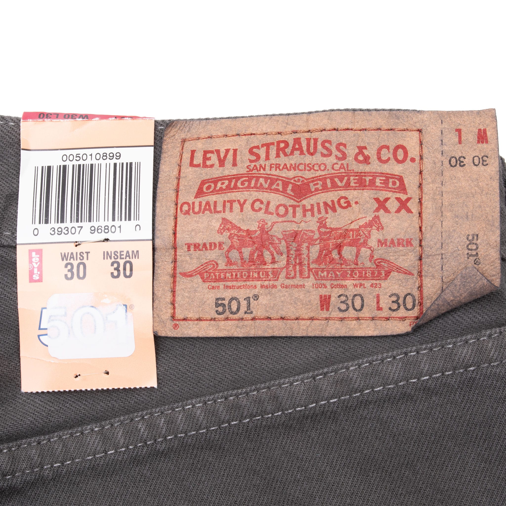 Vintage Levis 501 Grey Denim Jeans 2000S Size 30X30 Made In Usa Deadstock with Tags

Back Button #740