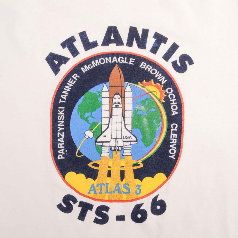 Vintage Atlantis Sts66 Launch Nasa Tee Shirt 1994 Size Small Made In USA