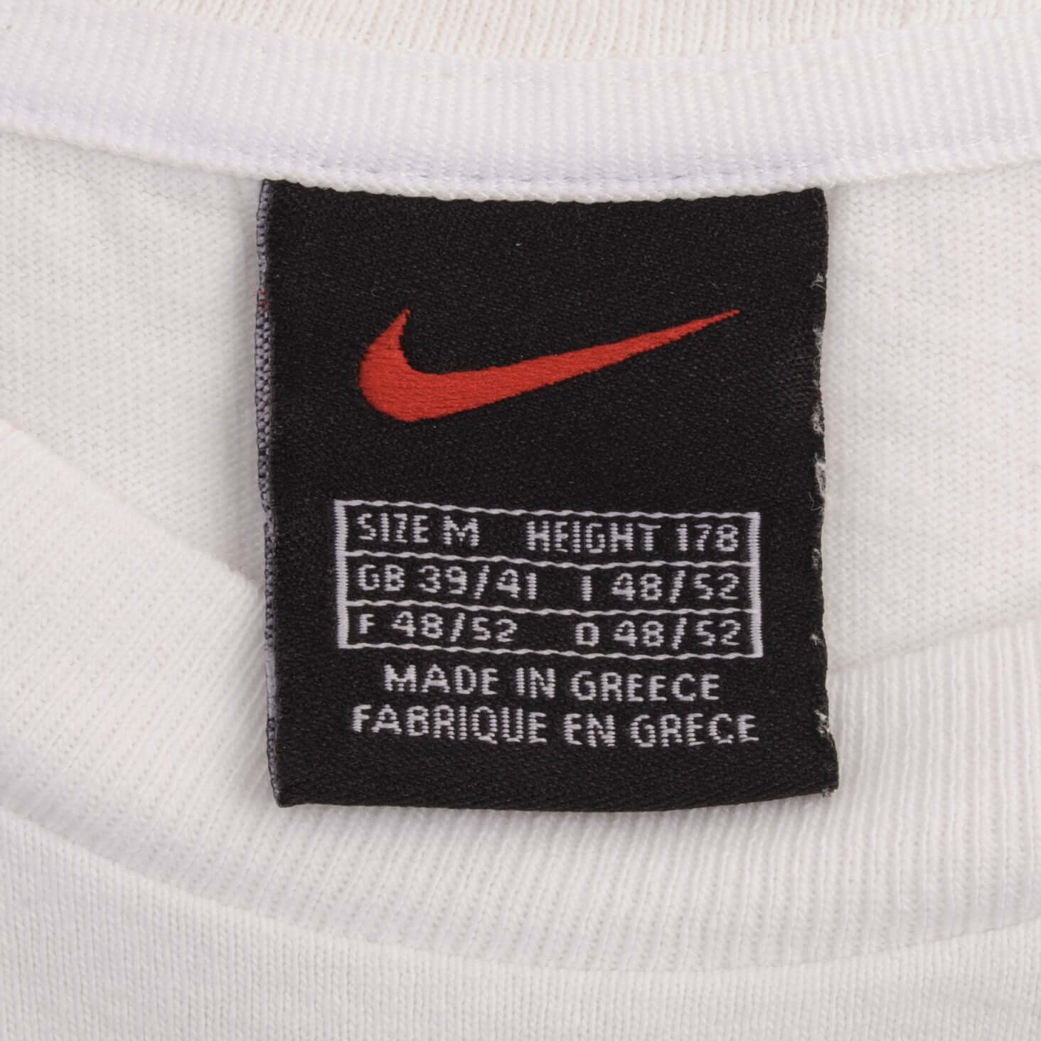 Vintage Nike Classic Swoosh White Tee Shirt Size 1990s Size Medium