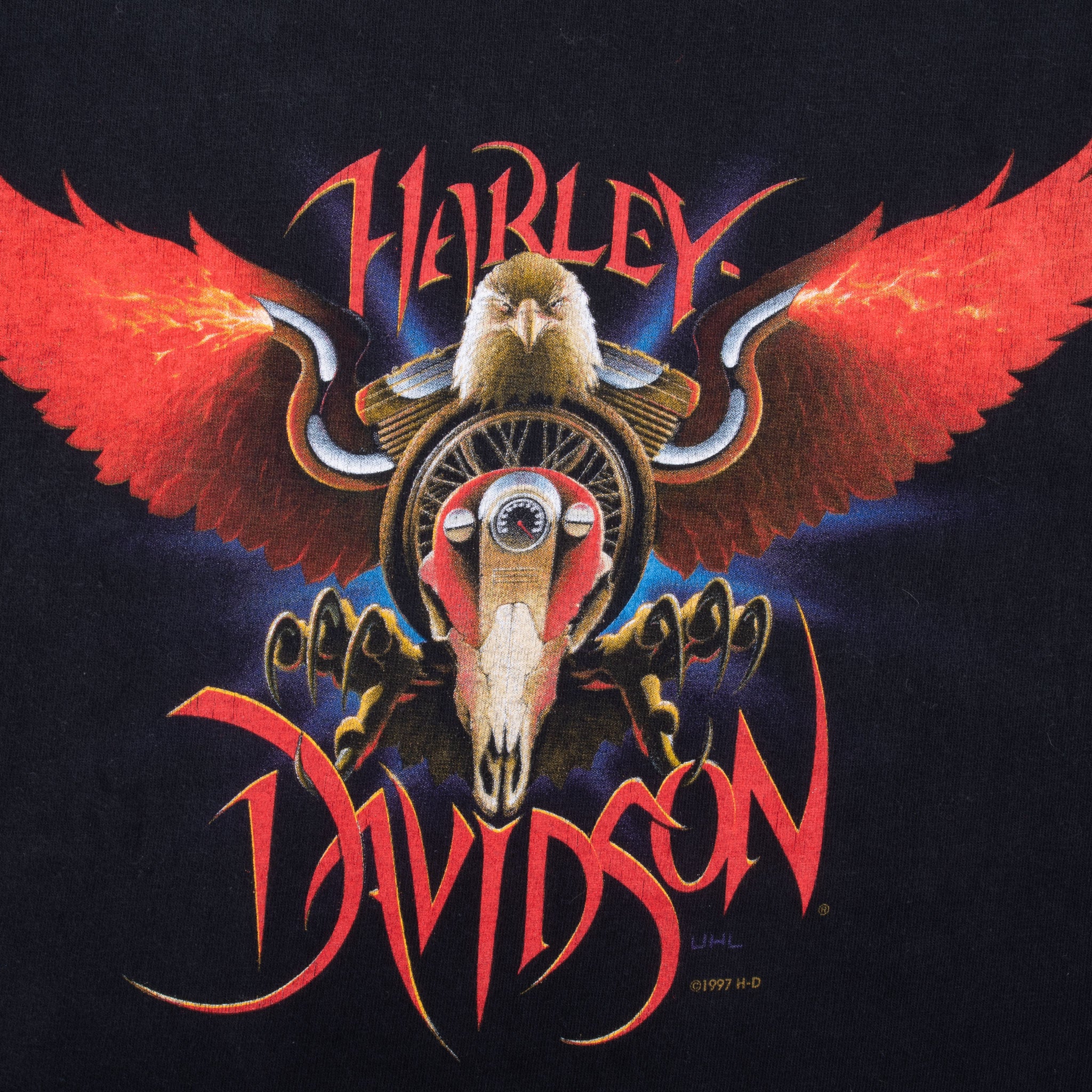 Vintage Harley Davidson Las Vegas Tee Shirt 1997 Size Small Made In Usa
