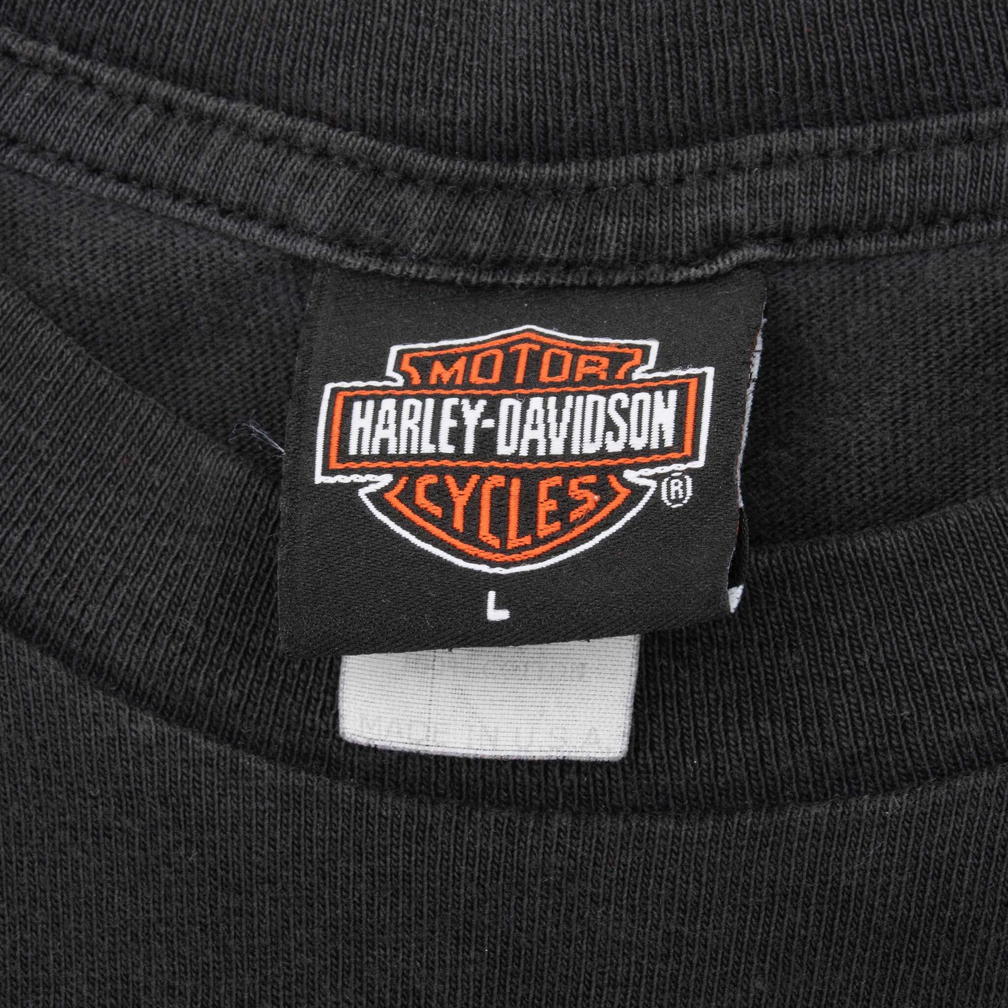 Vintage Harley Davidson Eagle 2002 Tee Shirt Size Large Made In Usa