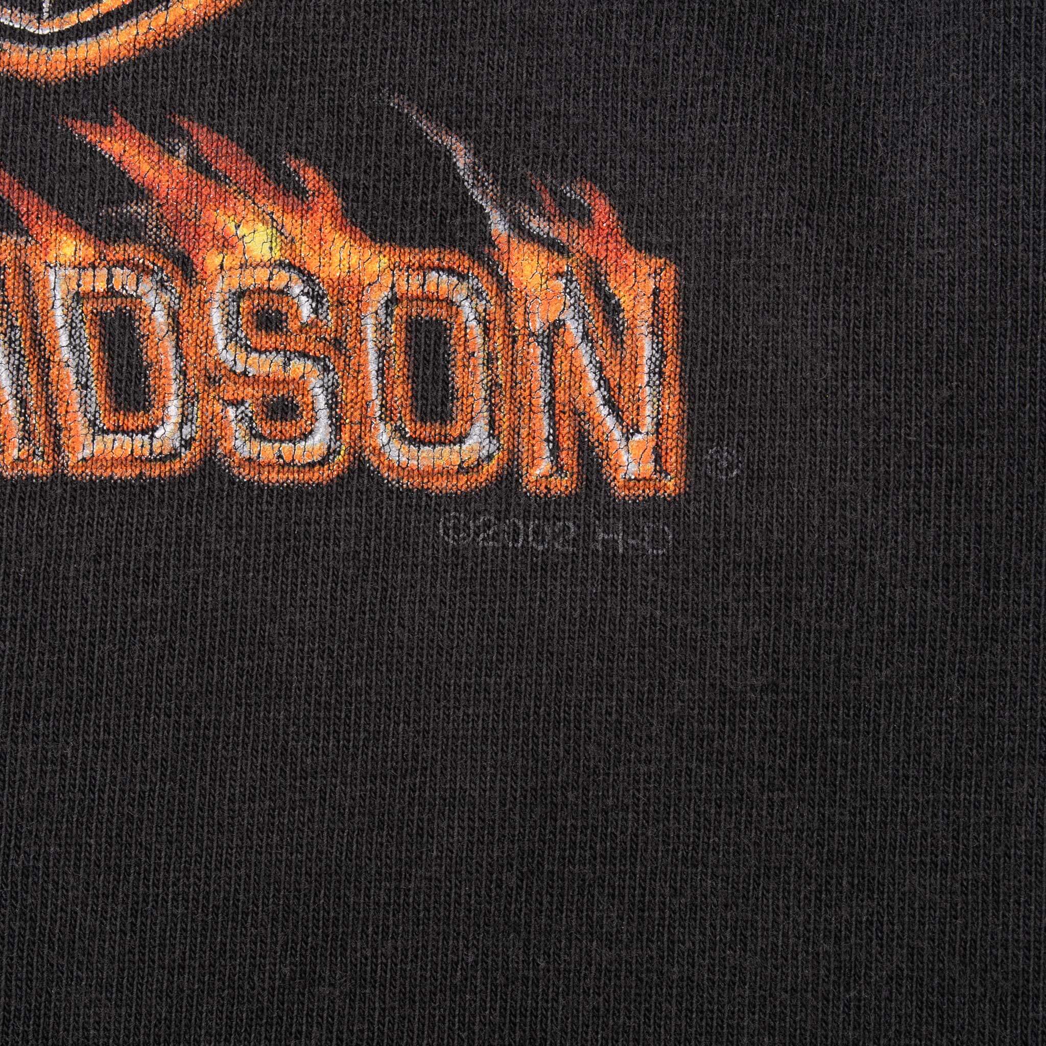 Vintage Harley Davidson Eagle 2002 Tee Shirt Size Large Made In Usa