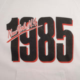 Vintage Champion New York City 1985 White Hoodie Sweatshirt Size Small Made In Usa