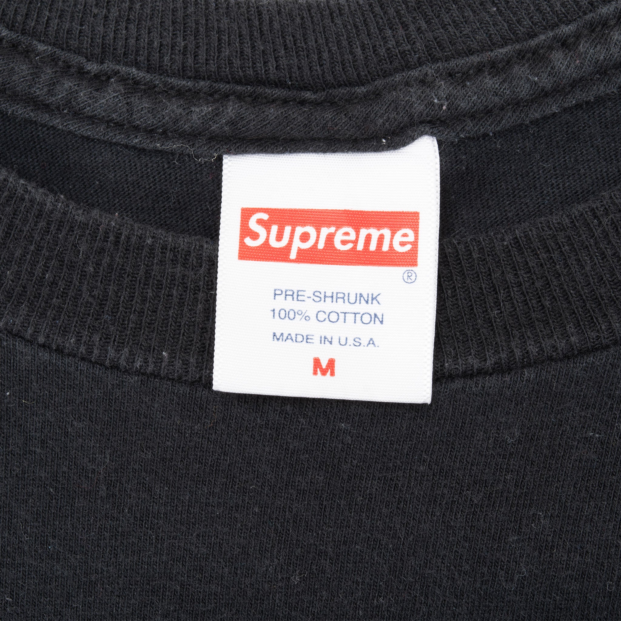 Supreme Pitbull Dog Black Tee Shirt Size Medium Made In Usa