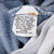 Close-up of interior Levi's care label with machine-wash and shrinkage instructions