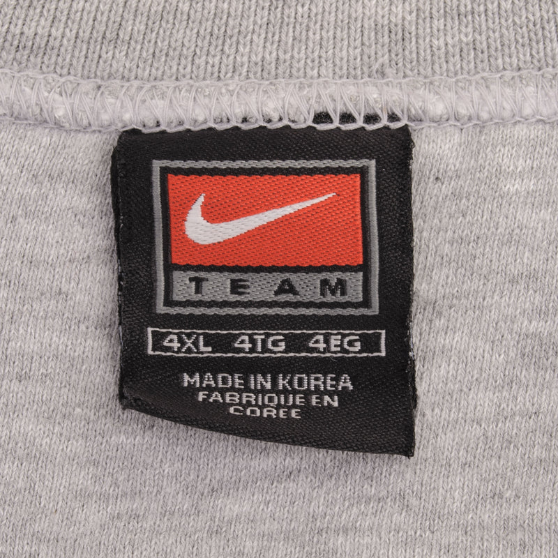 Vintage Nike NFL New York Giants Heavyweight Gray Sweatshirt 1990S Size 4XL