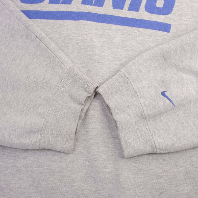 Vintage Nike NFL New York Giants Heavyweight Gray Sweatshirt 1990S Size 4XL