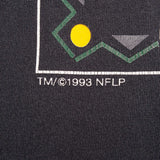 Vintage Nfl Green Bay Packers 1993 Black Tee Shirt Size Large Made In USA With Single Stitch Sleeves