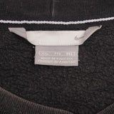 Vintage Nike Swoosh Spellout Black Crewneck Sweatshirt 2000S Size 2XL