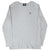 Full front view of grey Polo Jeans Co. Ralph Lauren waffle shirt with crew neck and long sleeves
