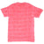Back of pink short-sleeve T-shirt with an allover faded brick pattern